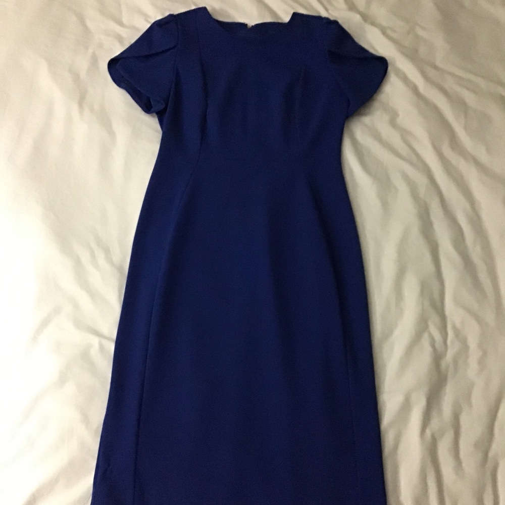 Calvin Klein Royal blue midi dress